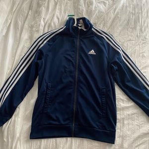 Navy Blue Adidas High Neck Jacket